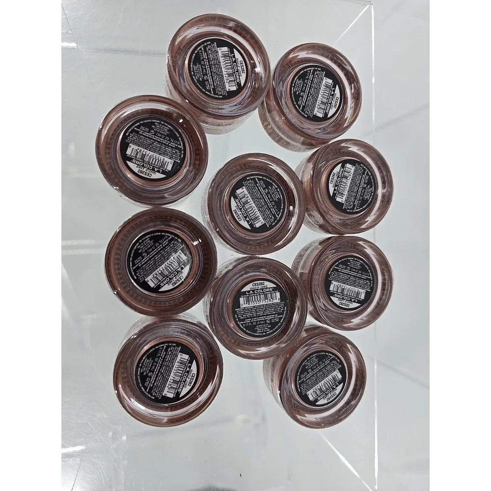 10 Pack‎ of L.A. COLORS Glitzy Girl Gelly Glam Metallic Eye Color - Eyeshadow